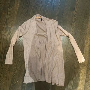 Isabella Oliver Open Cardigan in taupe. Soft, comfortable lightweight Y2K 2000s
